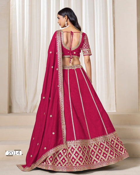 Maroon Art Silk Unstitched Zari Sequins Work Women Lehenga Choli