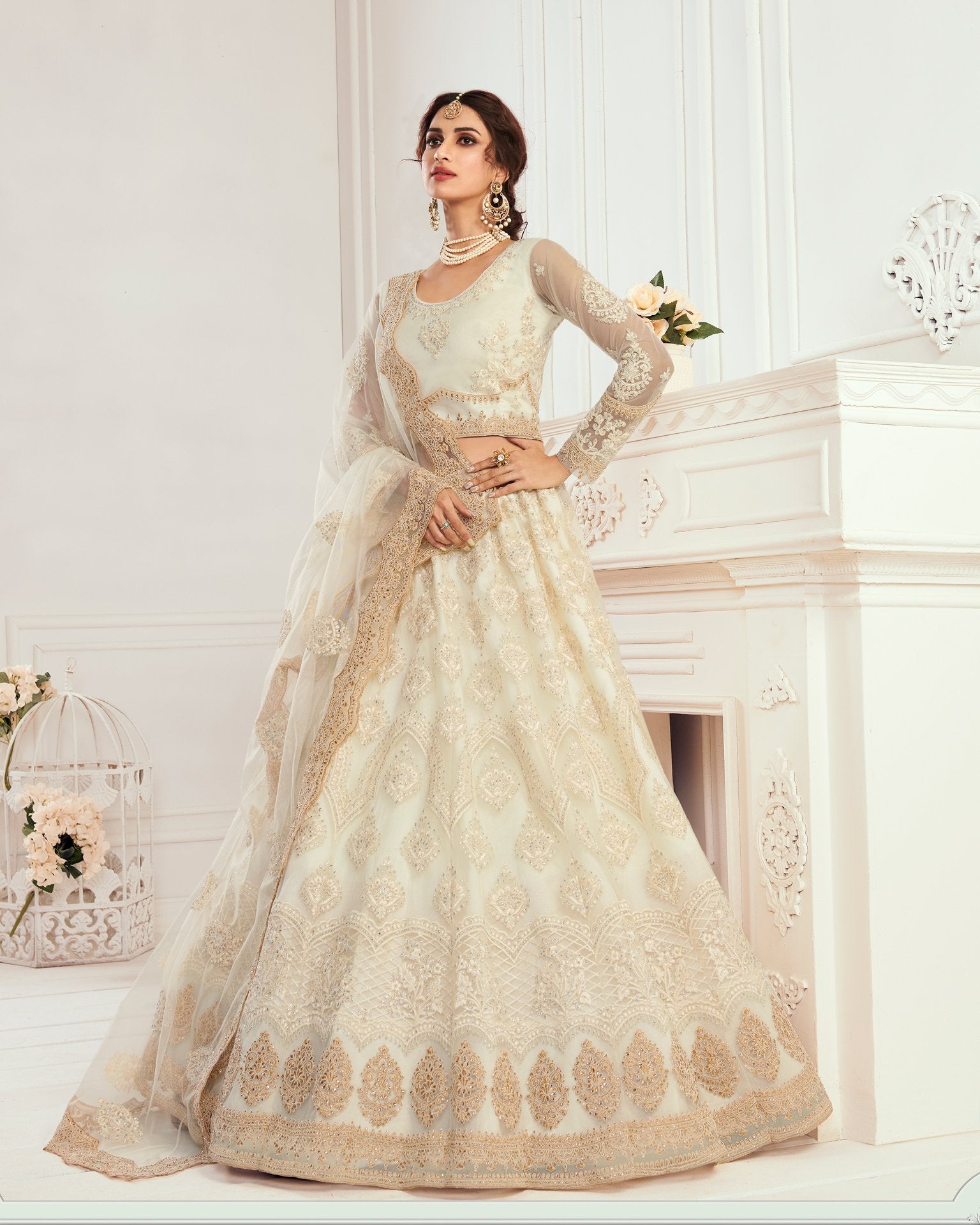 Net Lehenga Choli