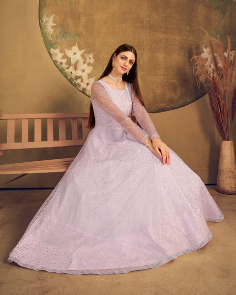 Violet Net Engagment Gown