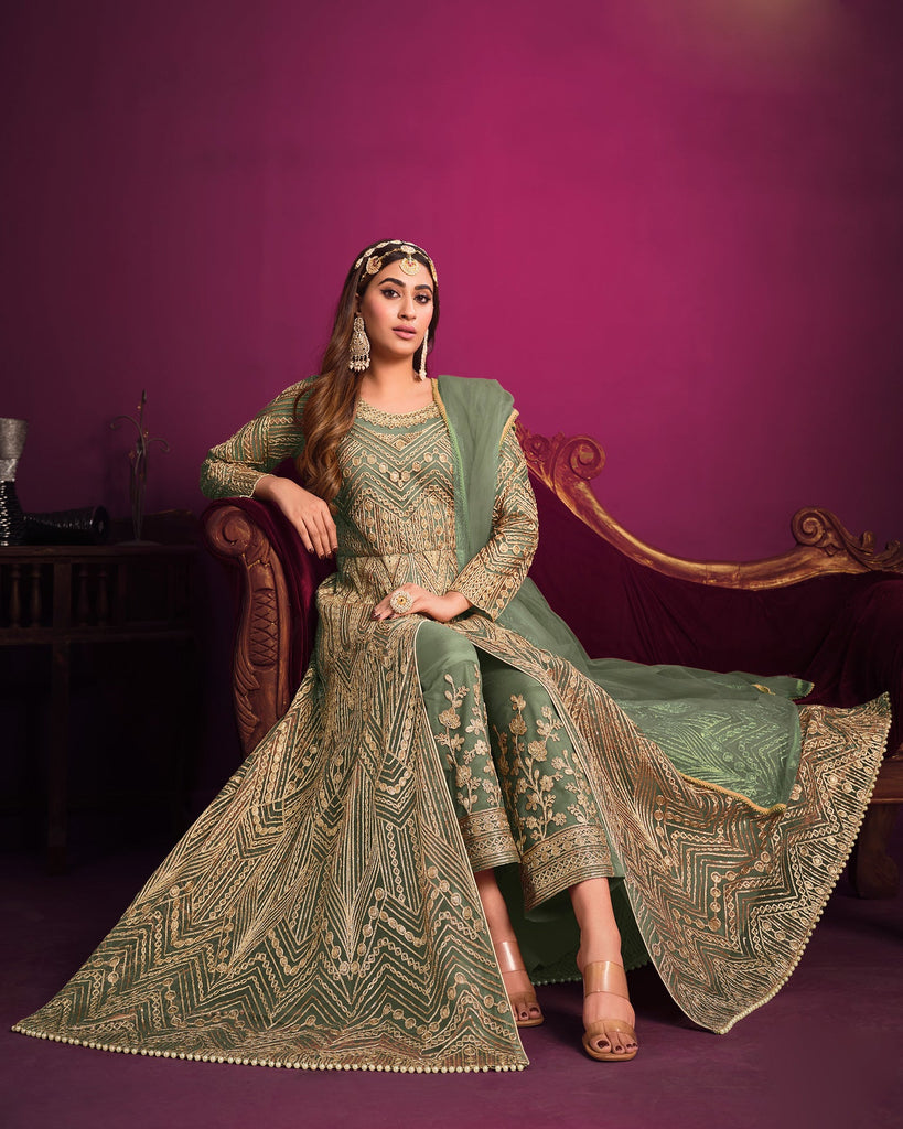 Discover more than 66 anarkali with pants latest