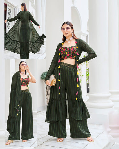 Women Designer Salwar Kameez Dupatta Beautiful Skirt Kurta Stitched Palazzo  Suit | eBay
