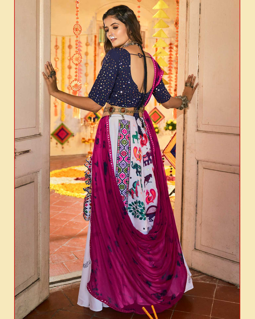 Black Navratri Garba Lehenga Choli On Rutbaa